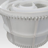 Conveyor Belt with Skirts and Cleats